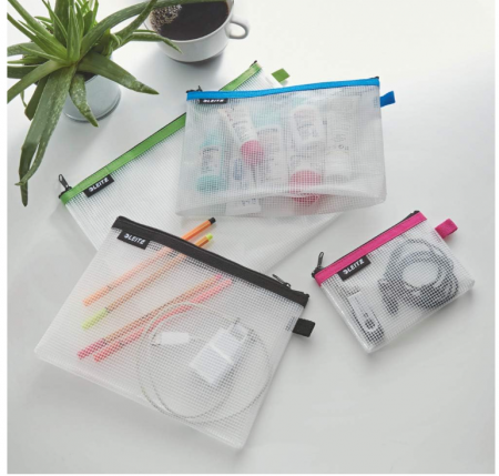 Husă de călătorie Leitz Wow translucidă, ideală pentru depozitare și organizare vizibilă, A5, verde [3]