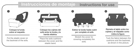 Husa de canapea elastica 2 locuri Martina Home rosie [2]