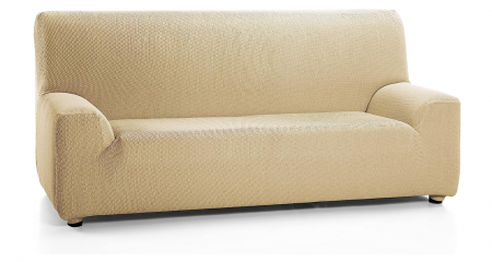 Husa de canapea Martina Home elastica, pânză, bej, 3 locuri, latime 170-220 cm [0]