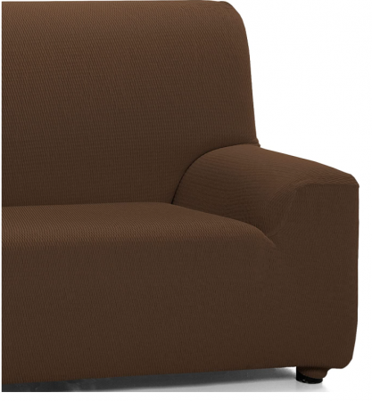 Husa de canapea Martina Home elastica, stofa, maro, de la 120 la 190 cm latime [2]