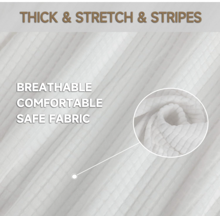 Husa de canapea Ystyle, 4 locuri cu cotiera, 233-293 cm, alb [4]