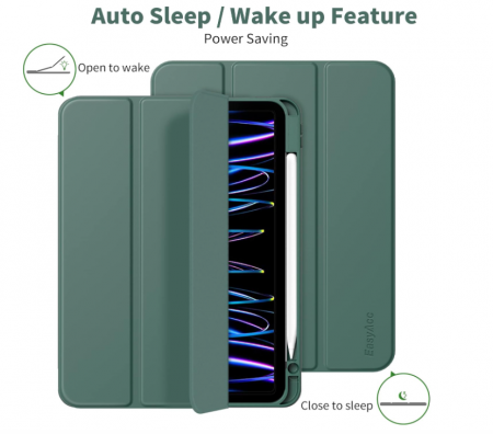 Husă de protecție EasyAcc pentru iPad Pro 11 inchi (28 cm) 2022/2021/2020/2018, verde [4]