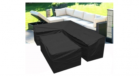 Textile si covoare - Husă de protectie pentru canapea Silvotek în formă de L, cu șnururi în partea de jos, 210D
