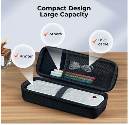 Husă de transport pentru imprimantă portabilă ITP01, MUNBYN, negru [3]