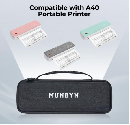 Husă de transport pentru imprimantă portabilă ITP01, MUNBYN, negru [2]