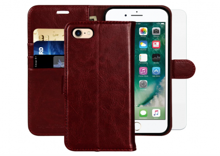 TOATE PRODUSELE - Husă din piele MONASAY pentru iPhone 6/6s, 4,7 inchi, visiniu