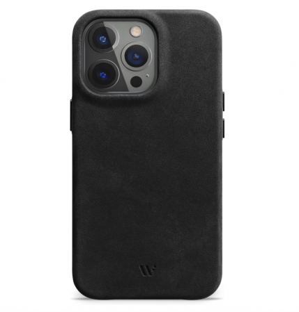 Husă din piele WIIUKA pentru iPhone 15 Pro, negru vintage [0]
