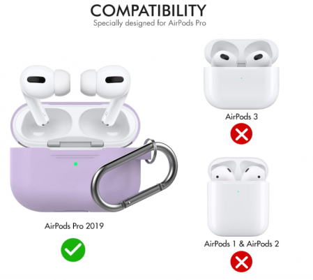 Husă din silicon AHASTYLE pentru Apple AirPods Pro 2019 [2]