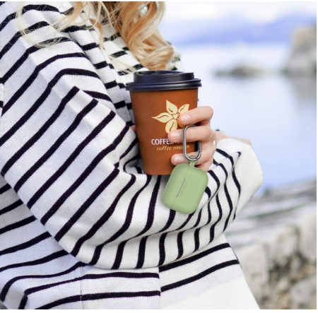 Husă din silicon AHASTYLE pentru Apple AirPods Pro 2019, verde [6]