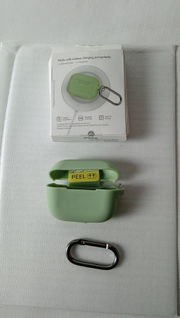 Husă din silicon AHASTYLE pentru Apple AirPods Pro 2019, verde [1]