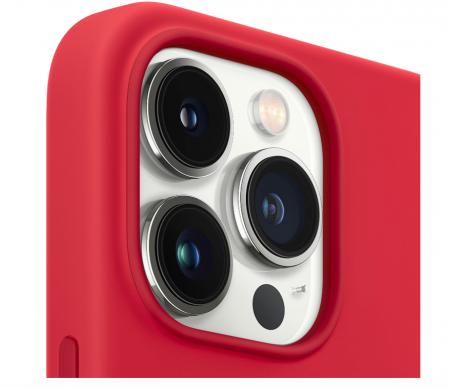 Husă din silicon Apple iPhone 13 Pro cu MagSafe, rosu [7]