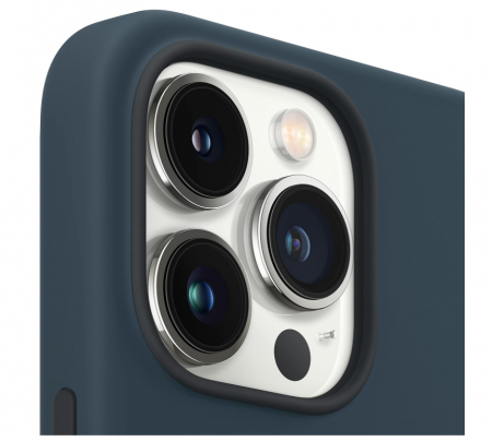 Husă din silicon Apple iPhone 13 Pro Max cu MagSafe, Abyss Blue [3]