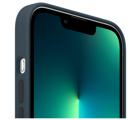 Husă din silicon Apple iPhone 13 Pro Max cu MagSafe, Abyss Blue [2]