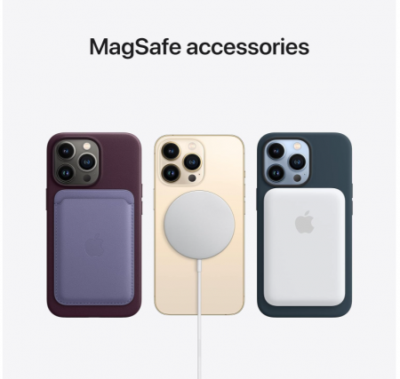 Husă din silicon Apple iPhone 13 Pro Max cu MagSafe, Abyss Blue [4]