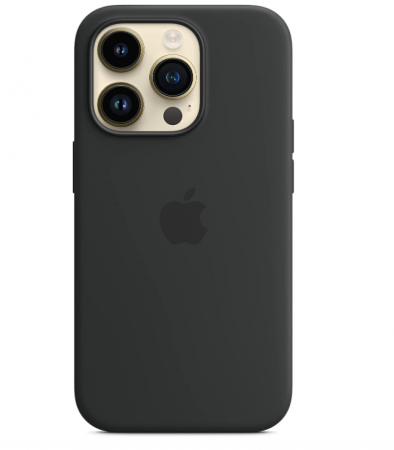 Husă din silicon Apple iPhone 14 Pro cu MagSafe, Midnight [3]