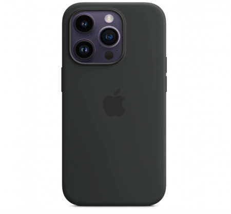 Huse Telefoane - Husă din silicon Apple iPhone 14 Pro cu MagSafe, Midnight