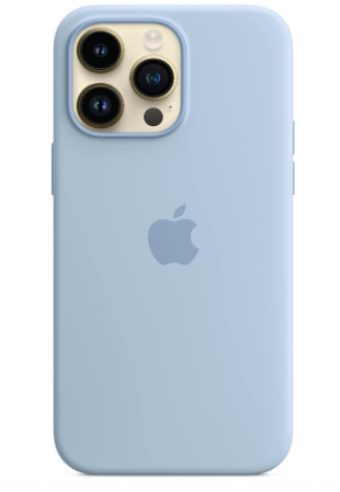 Husă din silicon Apple iPhone 14 Pro Max cu MagSafe, albastru Sky [2]