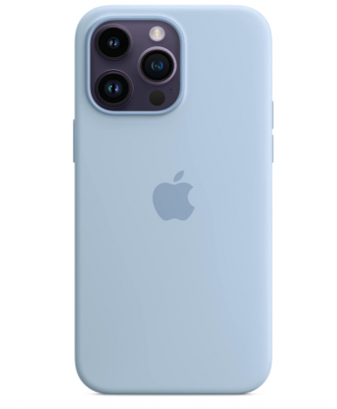 Husă din silicon Apple iPhone 14 Pro Max cu MagSafe, albastru Sky [0]
