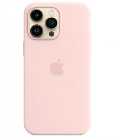 Husă din silicon Apple iPhone 14 Pro Max cu MagSafe, Chalk Pink [2]