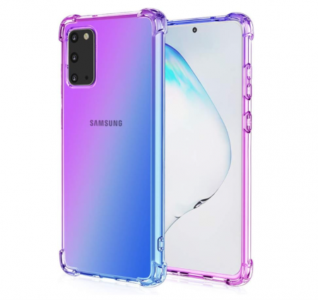 Husă din silicon HAOTIAN pentru Samsung Galaxy A31, violet/albastru [0]
