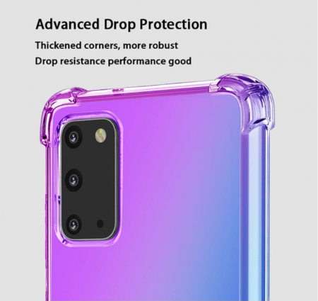 Husă din silicon HAOTIAN pentru Samsung Galaxy A31, violet/albastru [3]