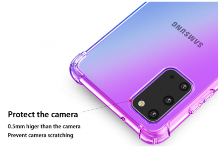 Husă din silicon HAOTIAN pentru Samsung Galaxy A31, violet/albastru [6]