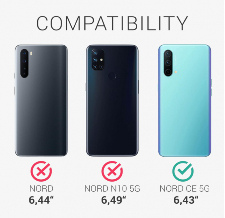 Husa din silicon kwmobile pentru OnePlus Nord CE 5G, gri [6]