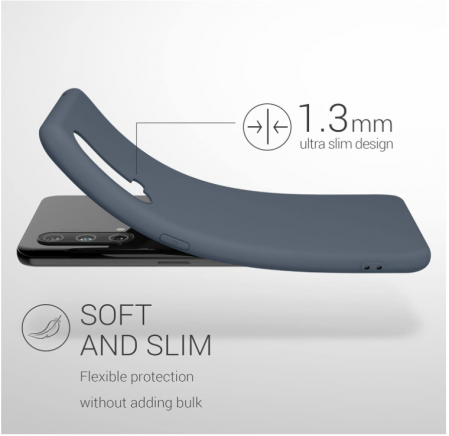 Husa din silicon kwmobile pentru OnePlus Nord CE 5G, gri [2]