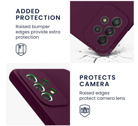 Husa din silicon Kwmobile pentru Samsung Galaxy A53 5G, Bordeaux [4]