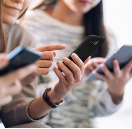 Husa din silicon ONEFLOW pentru  Samsung Galaxy S8, negru mat [7]