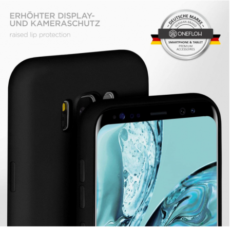 Husa din silicon ONEFLOW pentru  Samsung Galaxy S8, negru mat [5]