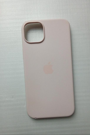 Husă din silicon pentru Apple iPhone 15 Plus cu MagSafe, roz deschis [1]