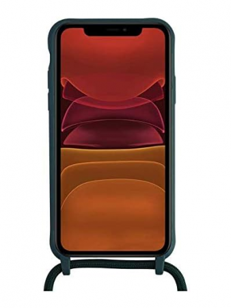 Husă din silicon pentru telefon cu snur prindere la gat MEVIS pentru Samsung Galaxy A32 4G, negru [3]