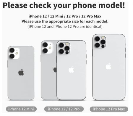 Husă din silicon Sinjimoru pentru iPhone 12/12 Pro pentru MagSafe, Navy Blue [6]