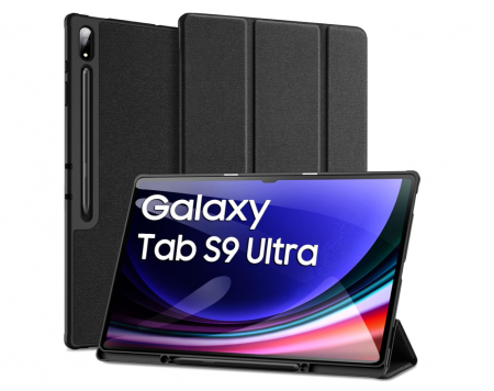 Accesorii tablete - Husă DUX DUCIS pentru Samsung Galaxy Tab S9 Ultra 14,6 inchi 2023, neagră