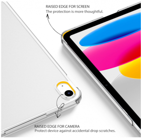 Husă Easyacc pentru iPad a 10-a generație 2022, argintie [4]