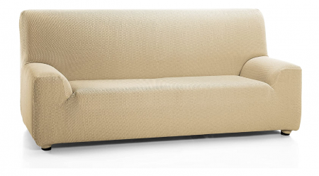 Textile si covoare - Husa elastica pentru canapea Martina Home, bej, 2 locuri, 120 la 190 cm