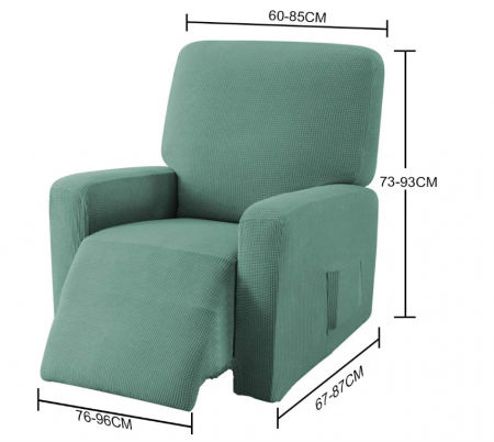 Husa elastica pentru fotoliu EBETA E Jacquard, verde deschis [1]