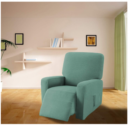 Husa elastica pentru fotoliu EBETA E Jacquard, verde deschis [2]