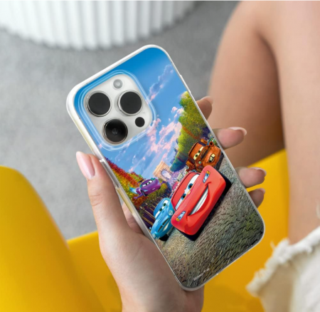 Husă ERT GROUP pentru Apple iPhone 14 PRO cu licență oficială Disney Pattern Cars [5]