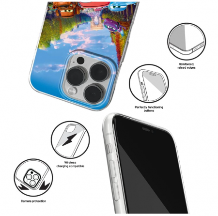 Husă ERT GROUP pentru Apple iPhone 14 PRO cu licență oficială Disney Pattern Cars [3]