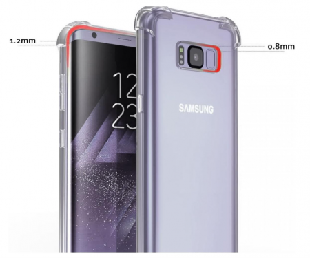 Husa Evetane pentru Samsung Galaxy S8, silicon transparent cu margini intarite [6]