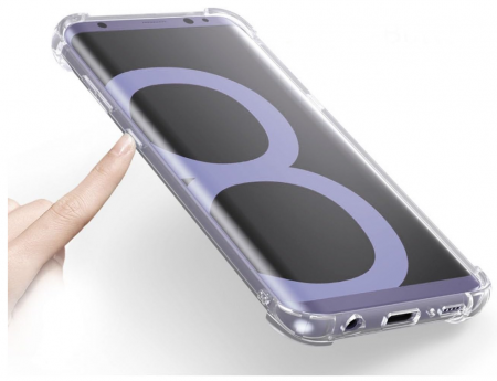 Husa Evetane pentru Samsung Galaxy S8, silicon transparent cu margini intarite [4]