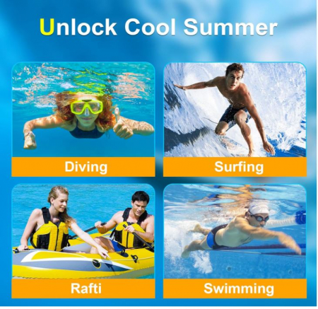 Husă impermeabilă pentru telefon mobil până la 6.9 inchi, HAISSKY [8]