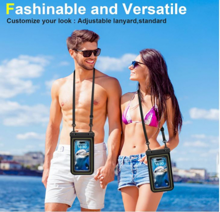 Husă impermeabilă pentru telefon mobil până la 6.9 inchi, HAISSKY [6]