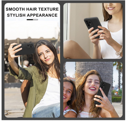 Husa Janmitta pentru Samsung Galaxy A53 5G + folie protectie sticla securizata, negru [7]