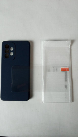 Husa Janmitta pentru Samsung Galaxy A53 5G + folie protectie sticla securizata, negru [1]