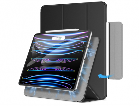 Accesorii tablete - Husă JETech pentru iPad Pro 12.9 inch 2022/2021/2020/2018 (a 6-a/5-a/4-a/a treia generație) negru