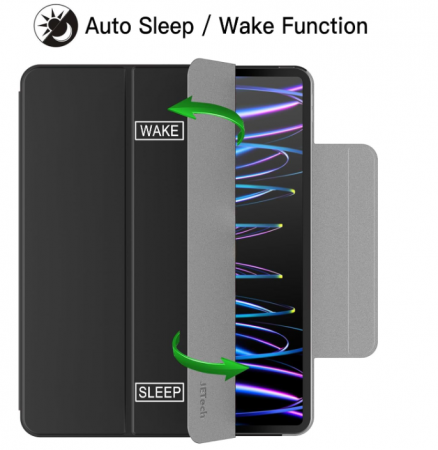 Husă JETech pentru iPad Pro 12.9 inch 2022/2021/2020/2018 (a 6-a/5-a/4-a/a treia generație) negru [7]