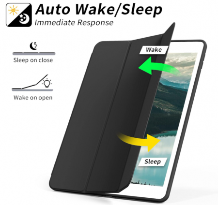 Husă JKSML pentru iPad a 9-a generație 2021/a 8-a generație 2020/a 7-a generație 2019, negru [8]